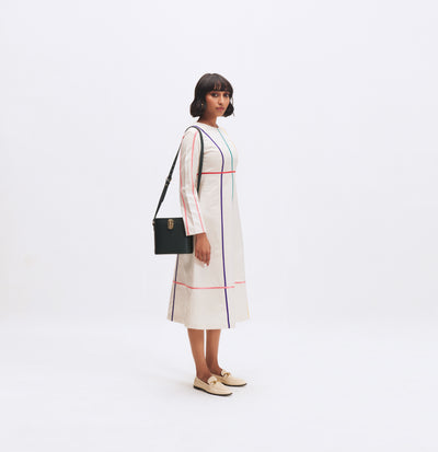 22703 MC STRIPE COCONUT SORBET DRESS