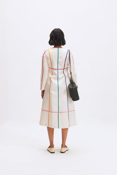 22703 MC STRIPE COCONUT SORBET DRESS