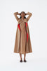24202 TAUPE JACKET, SLIP DRESS