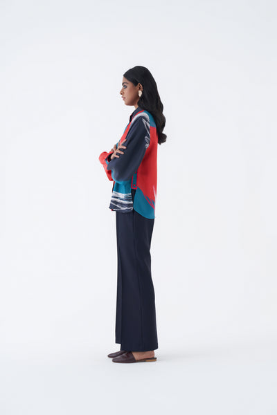 ANDREA TEAL SHIRT